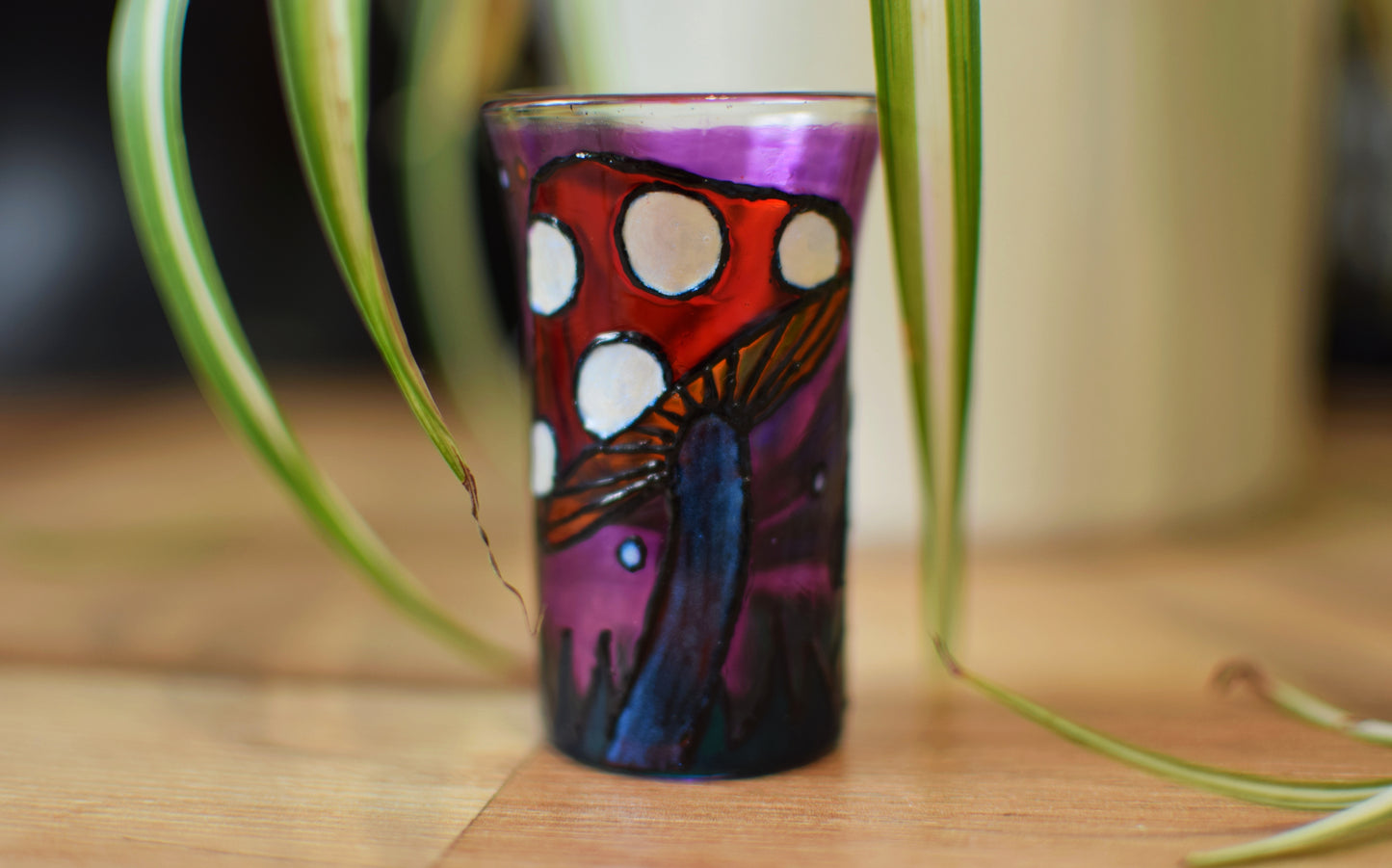 "So Shiny!" Mushroom Shot Glasses (Pair)
