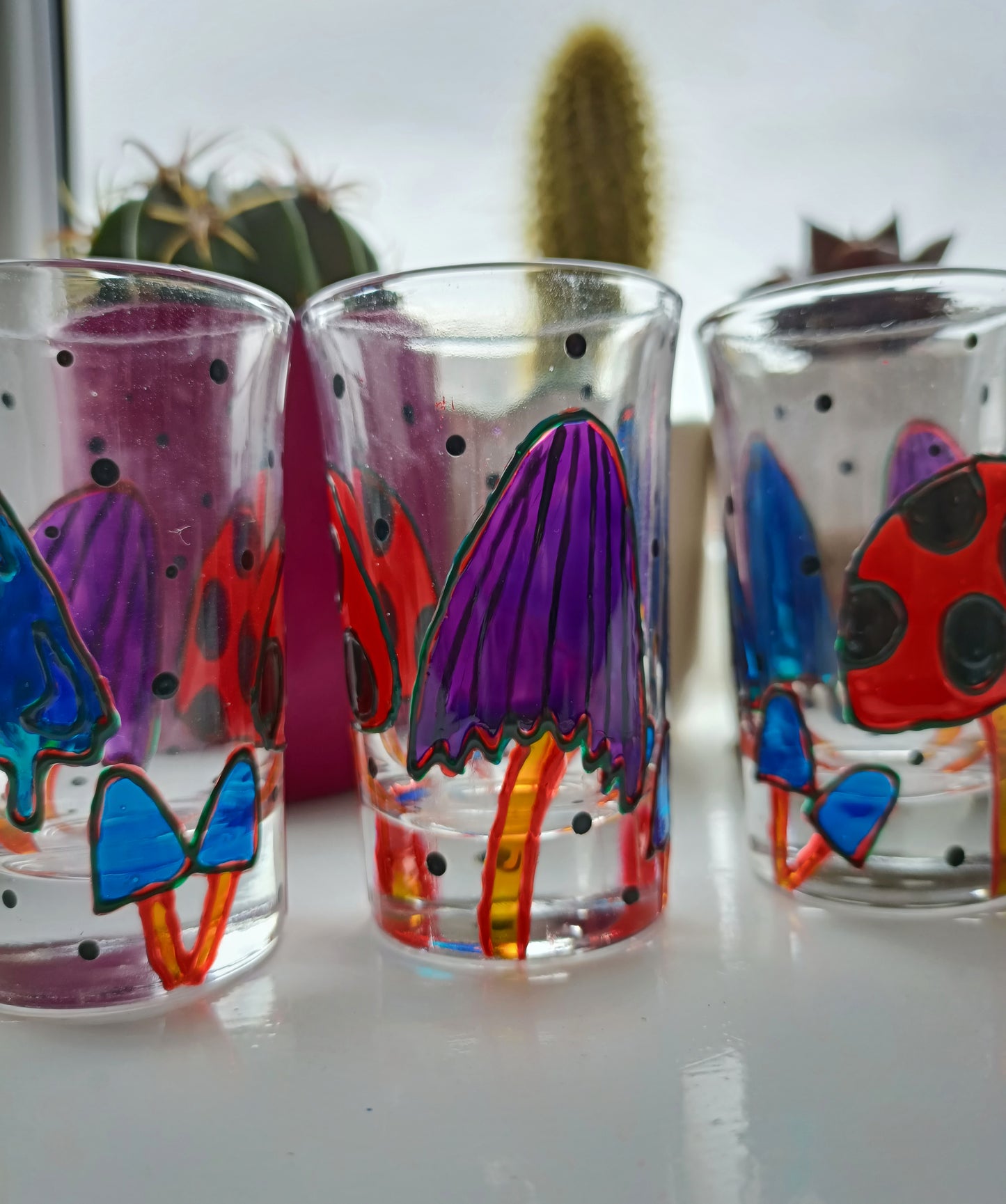 Mushroom Shot Glasses (Pair)