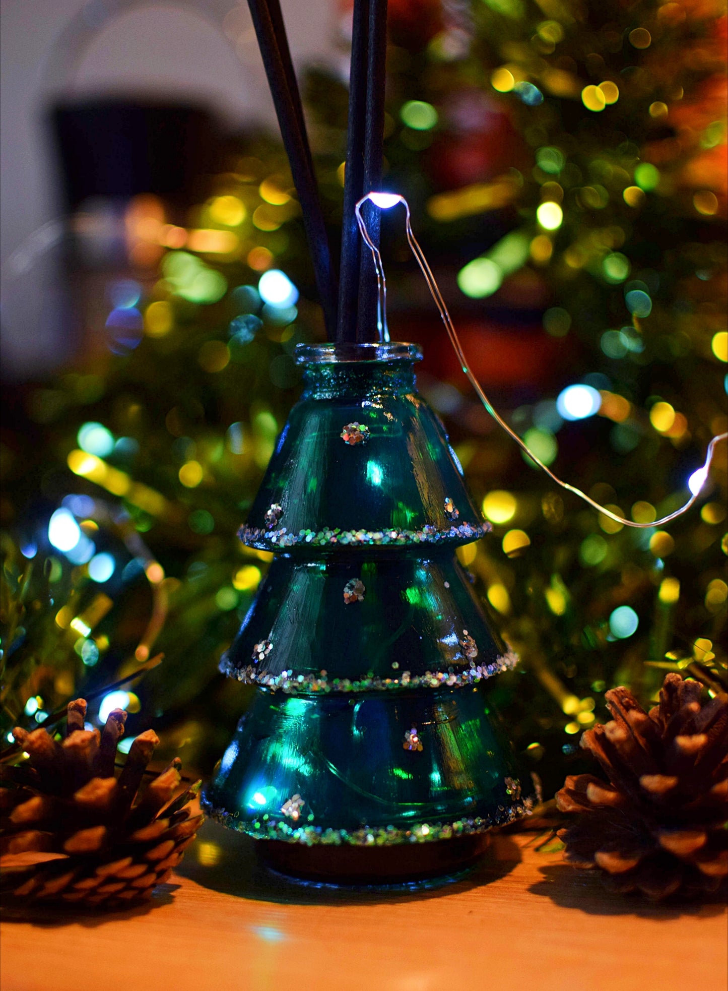 "Glistening Frost" Christmas Tree Bottle