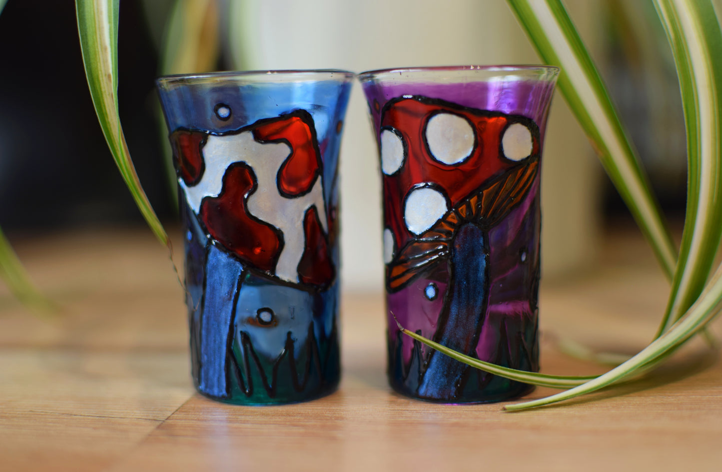 "So Shiny!" Mushroom Shot Glasses (Pair)