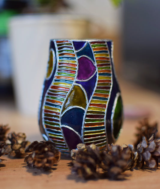 "Rainbow ladder" Mini Vase Upcycle