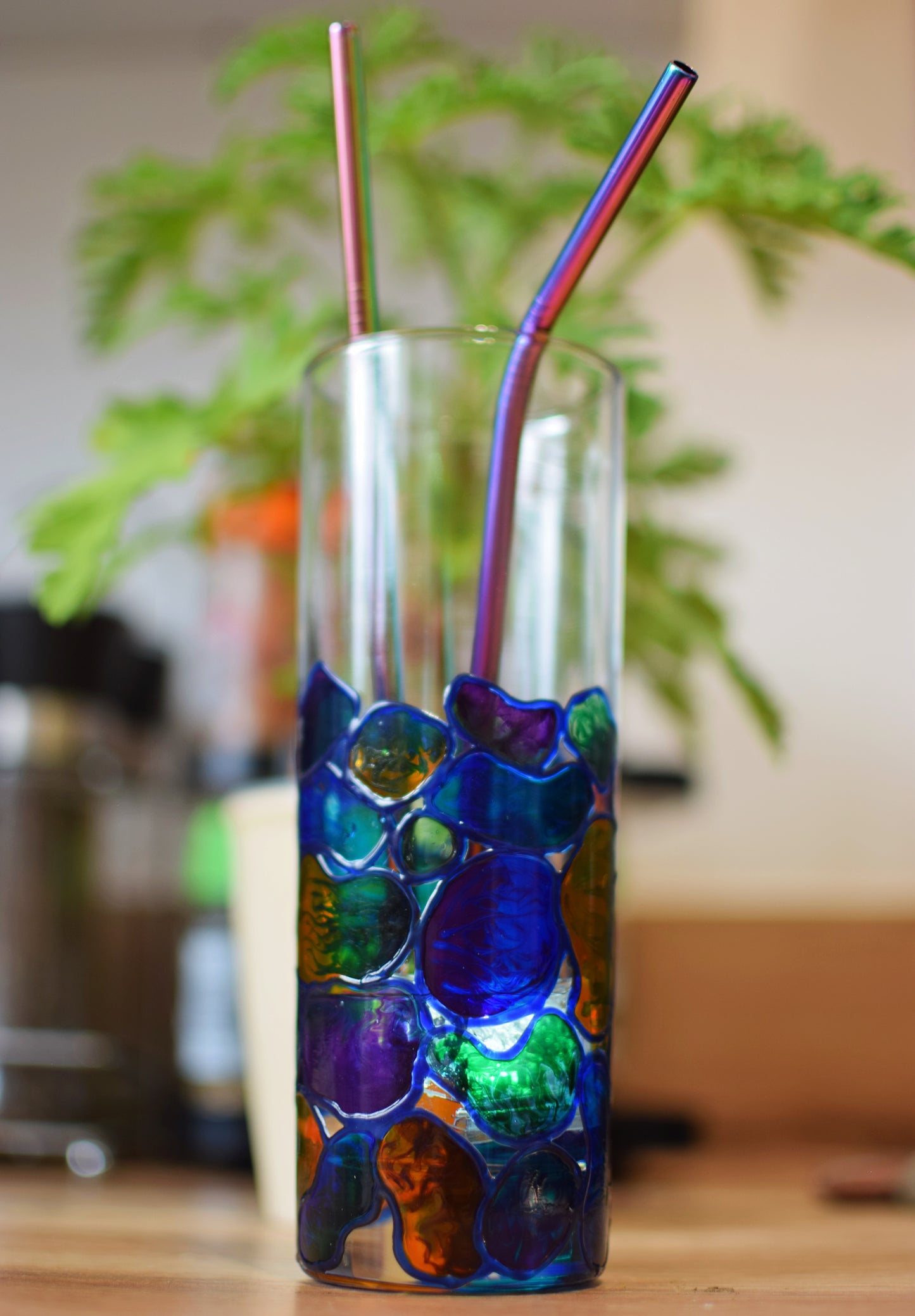 "Pebbles for days" Highball Glass