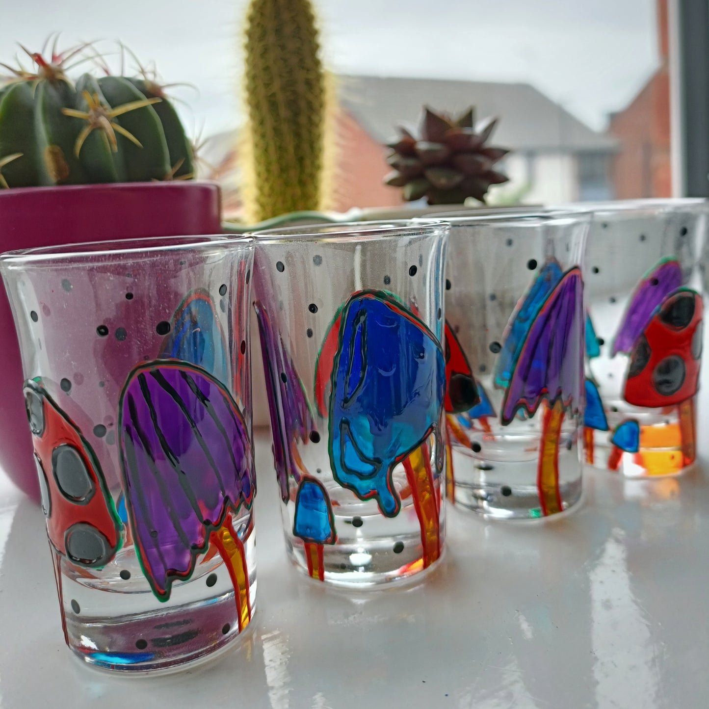 Mushroom Shot Glasses (Pair)