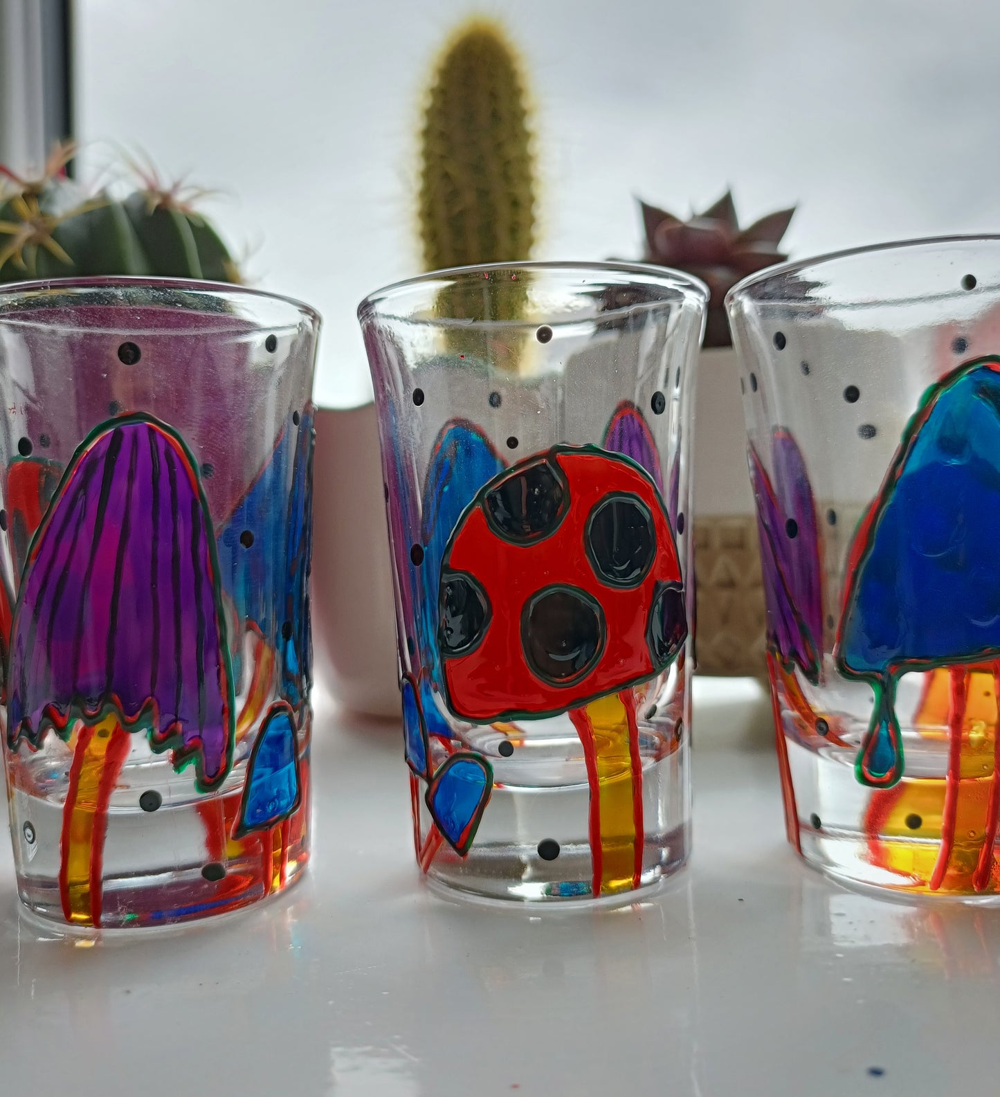 Mushroom Shot Glasses (Pair)