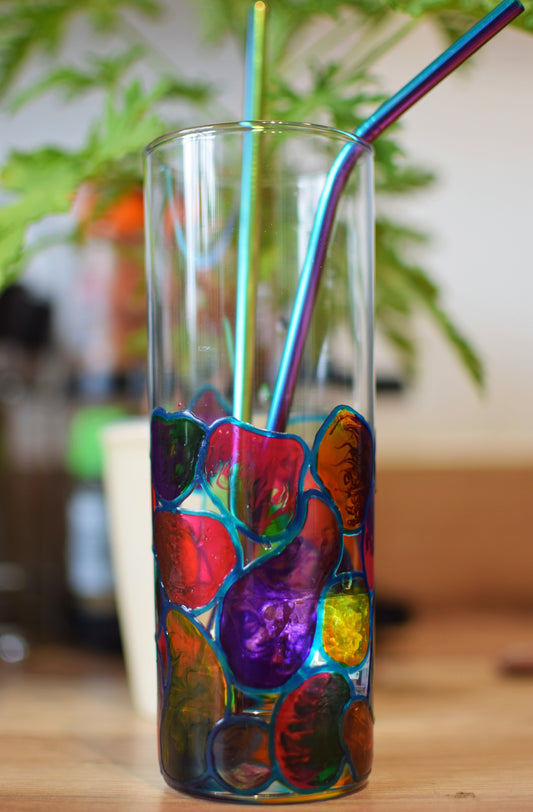 "Pebbles for days" Highball Glass