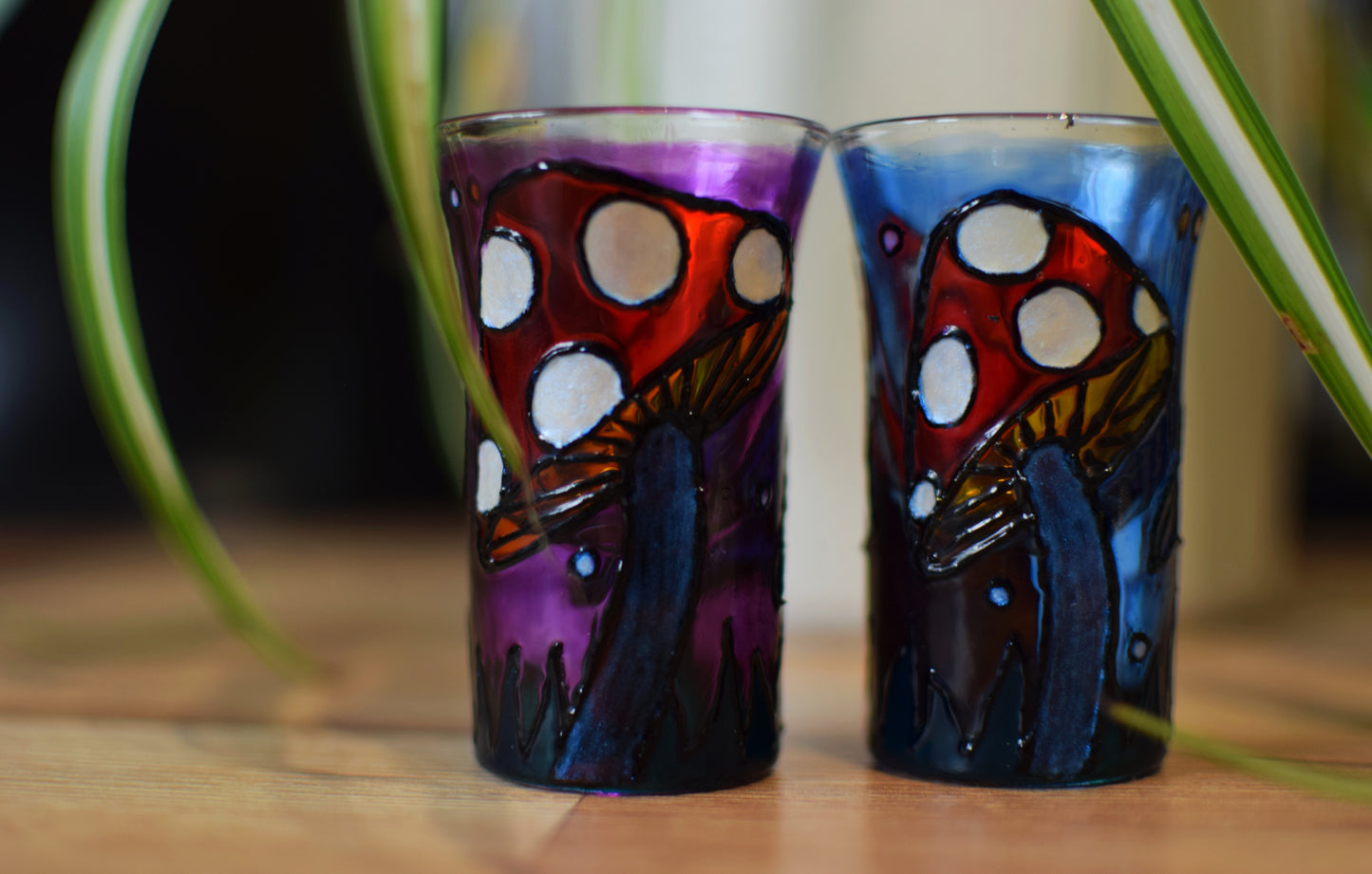 "So Shiny!" Mushroom Shot Glasses (Pair)