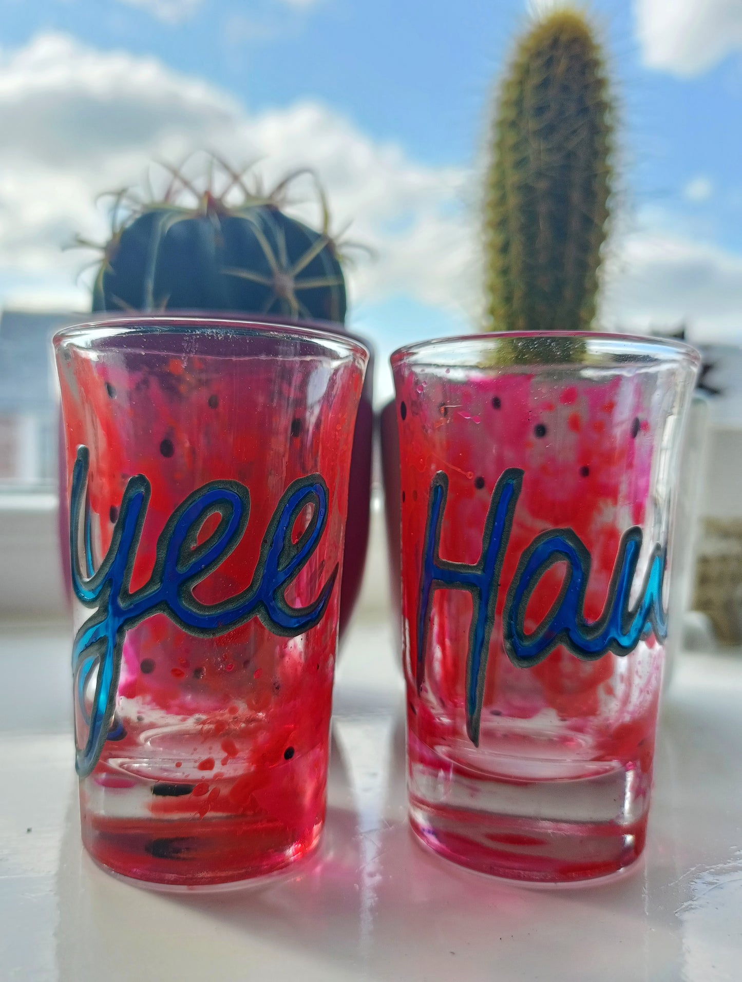 "Yee-Haw" Shot Glasses (Pair)
