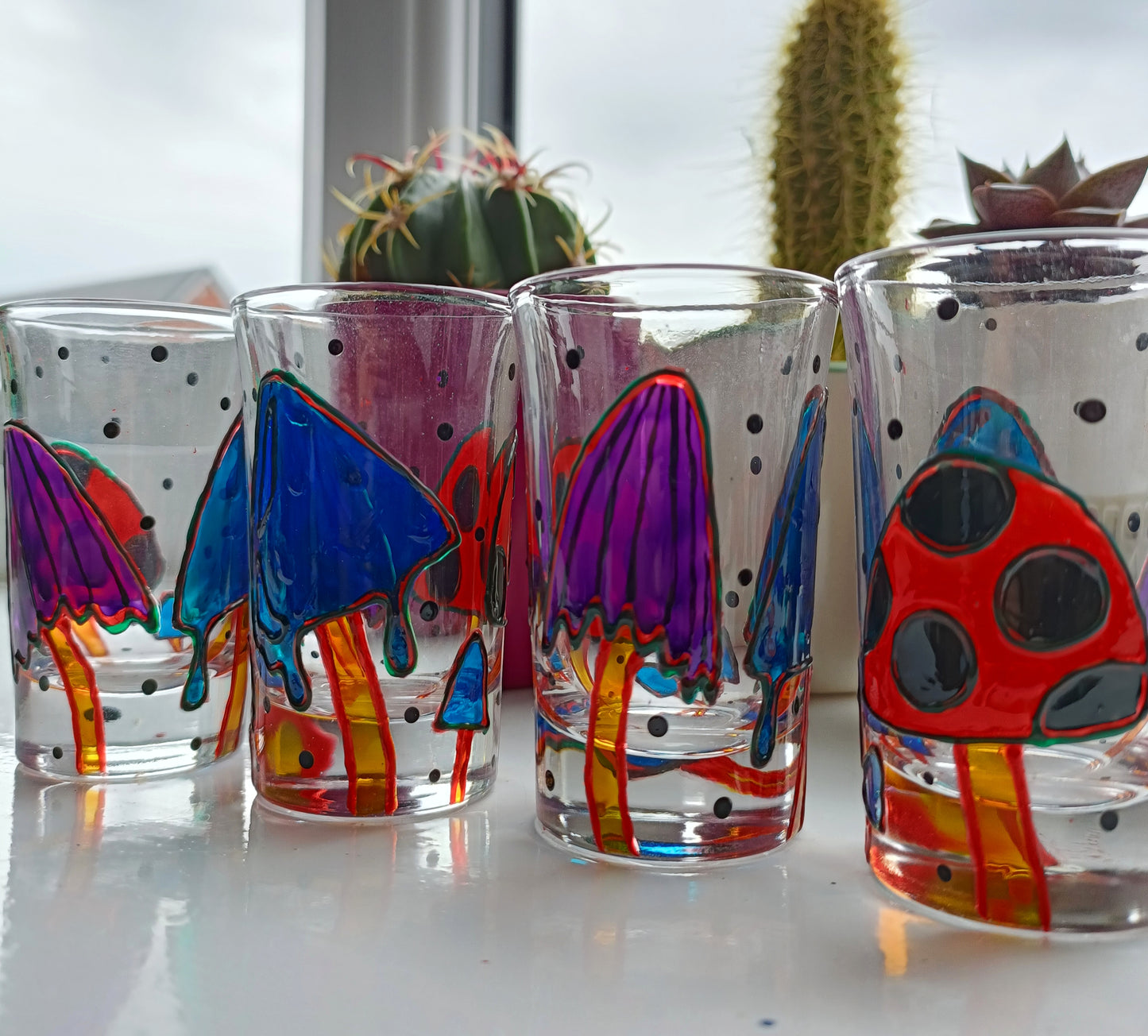 Mushroom Shot Glasses (Pair)