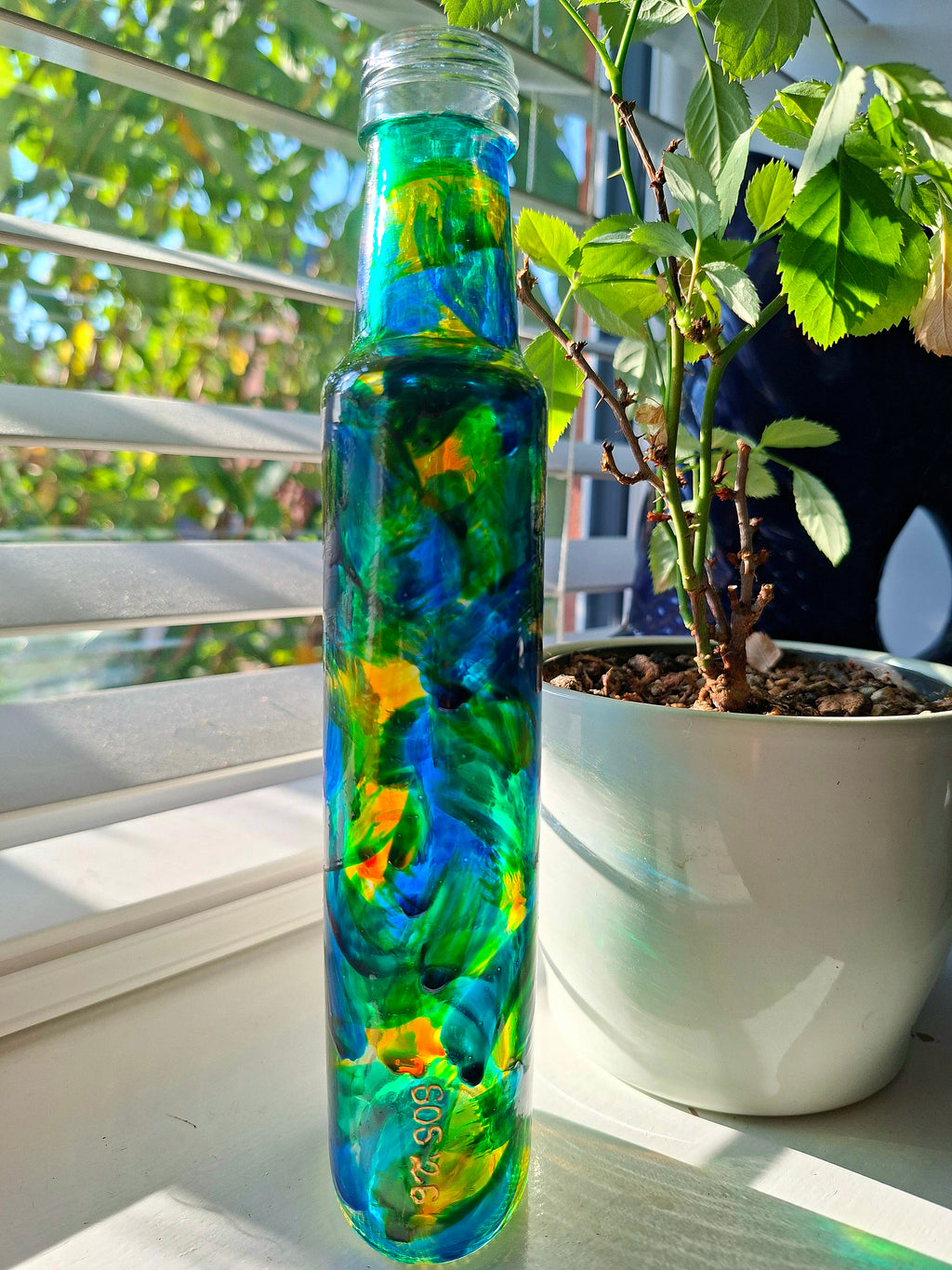 "A Stroke Of Luck" Repurposed Bottle.