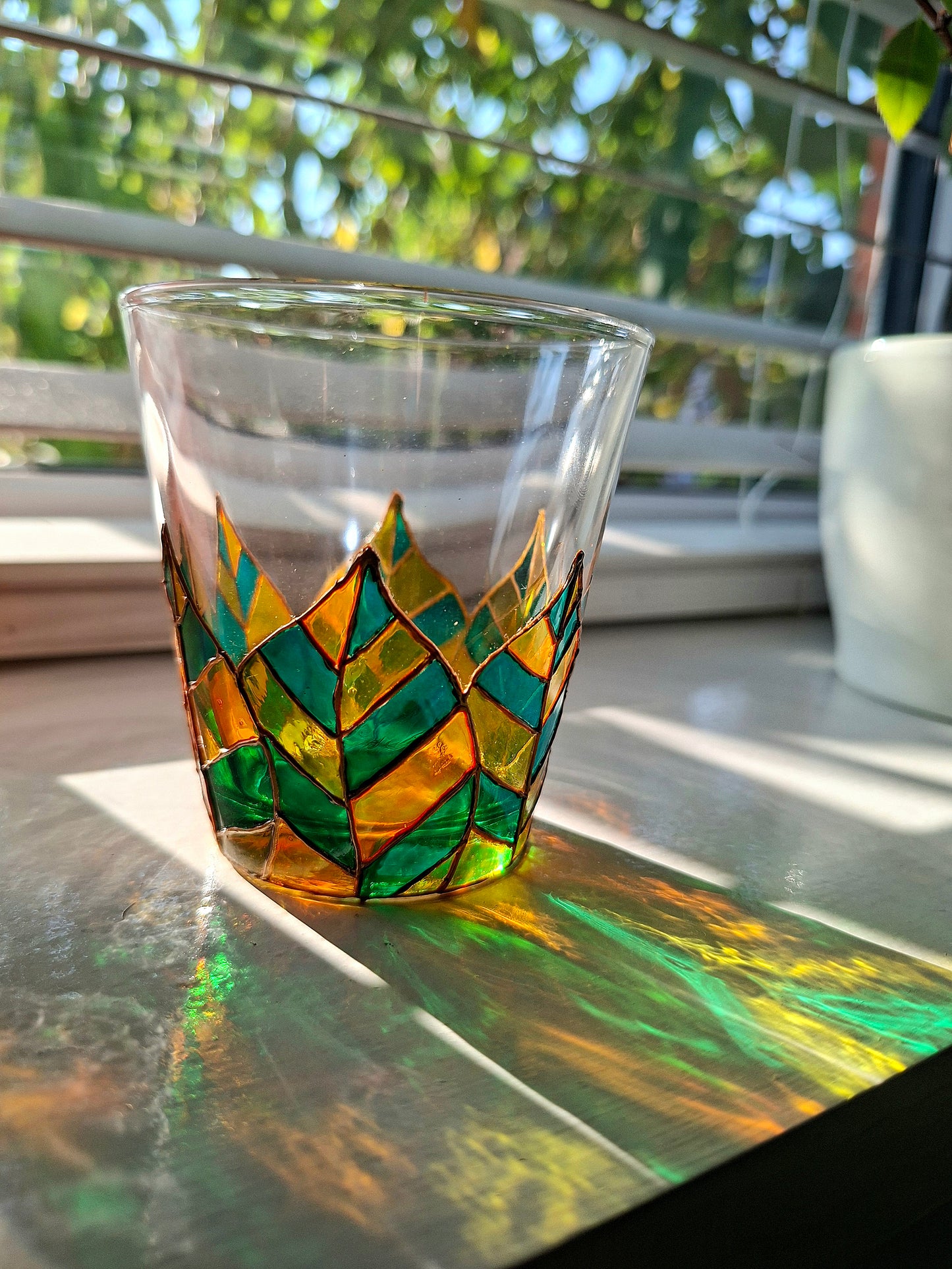 "Wrapped In Leaves" Small Tumbler Pair