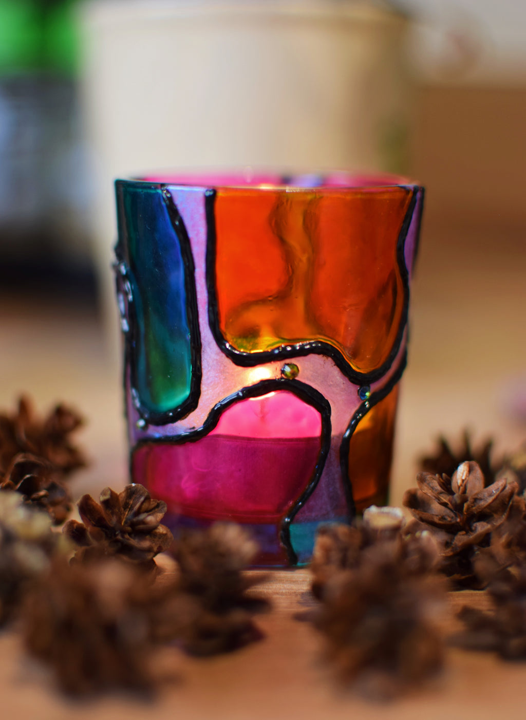 "Swanky Lava Lamp" Votive Holders