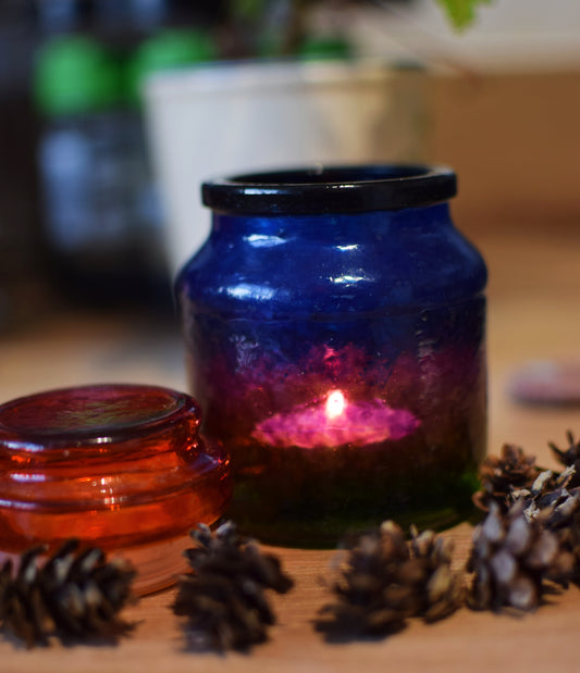 "Blended Ascension" Upcycled Coffee Jar