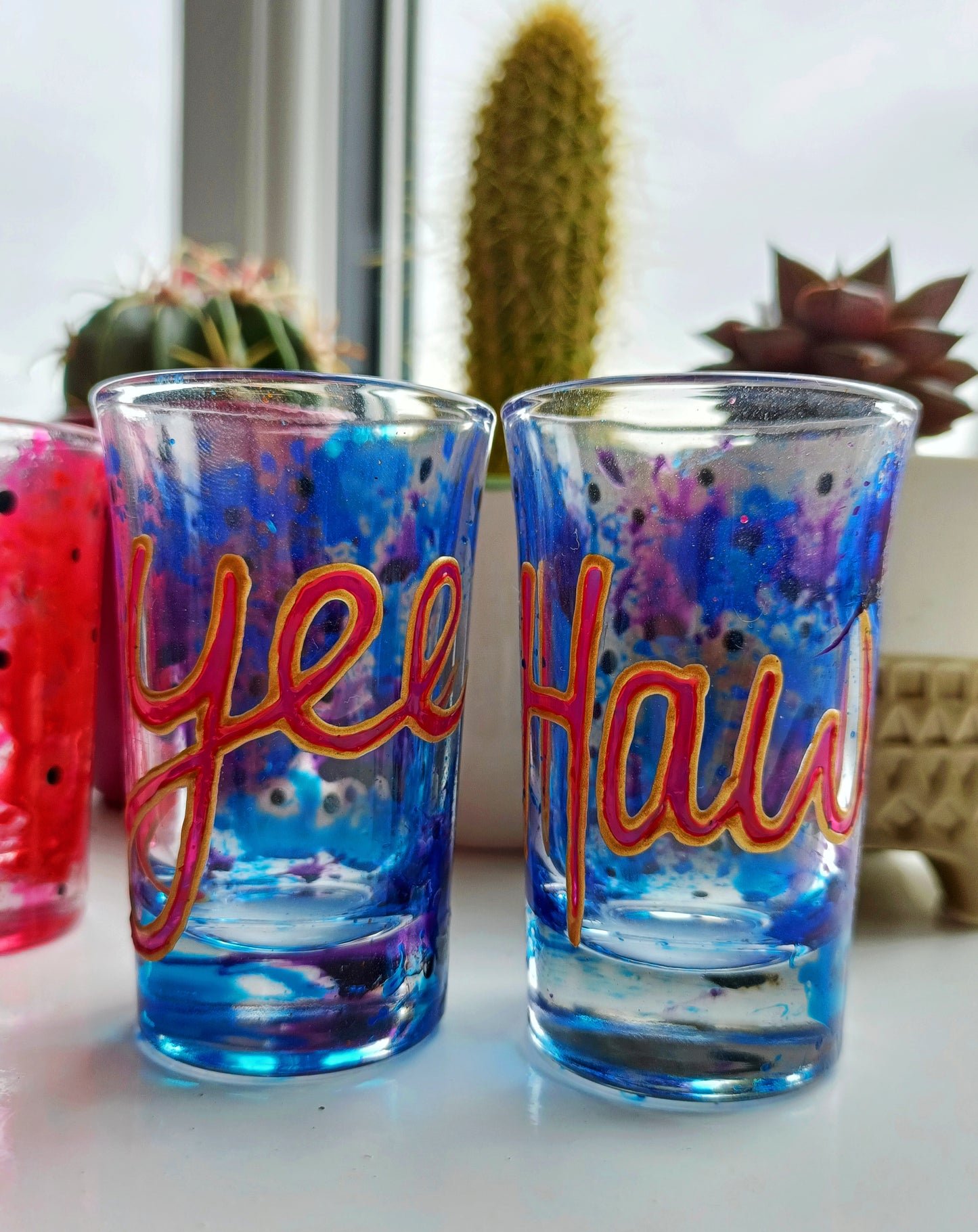"Yee-Haw" Shot Glasses (Pair)