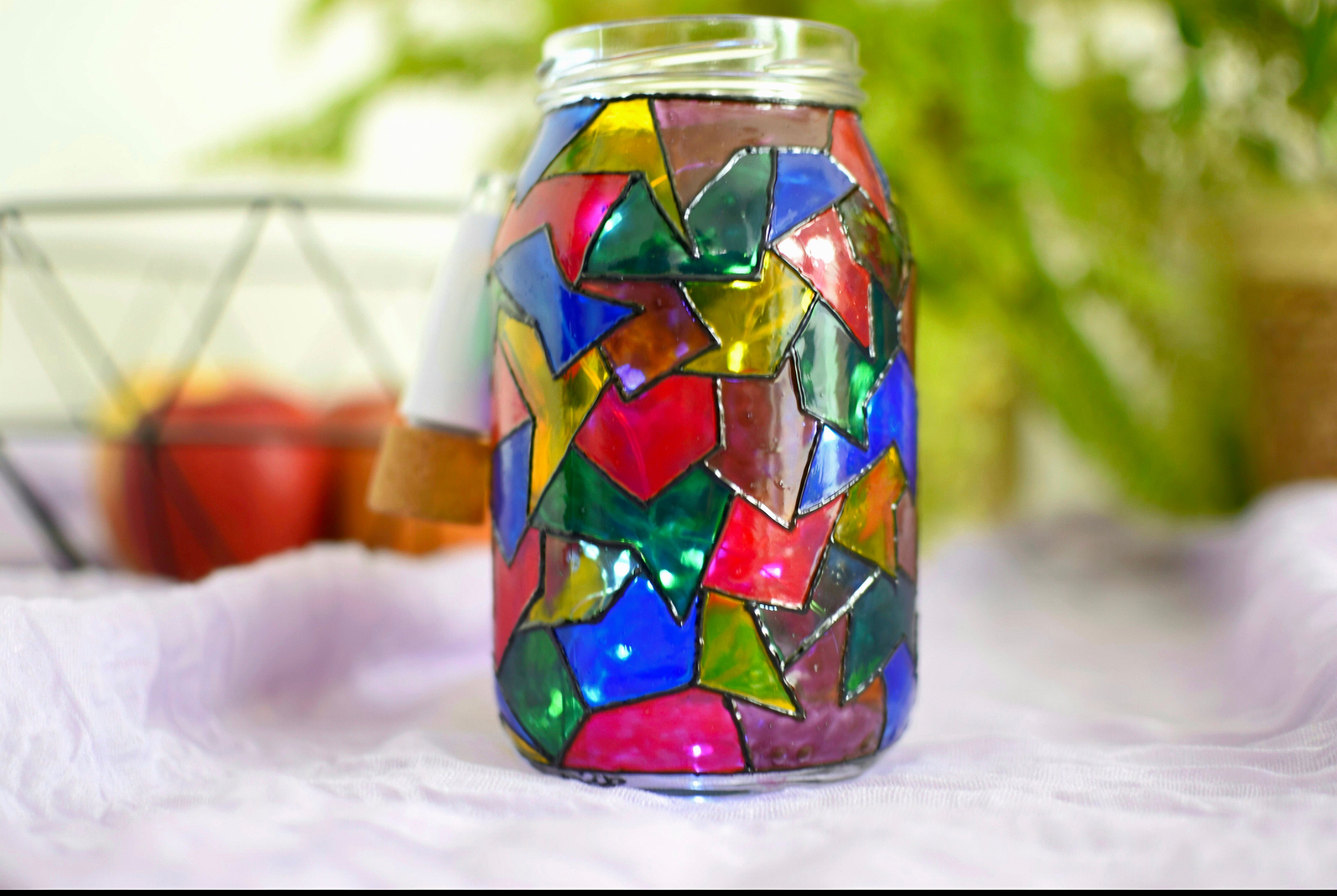 "I'm Shattered" Repurposed Jar