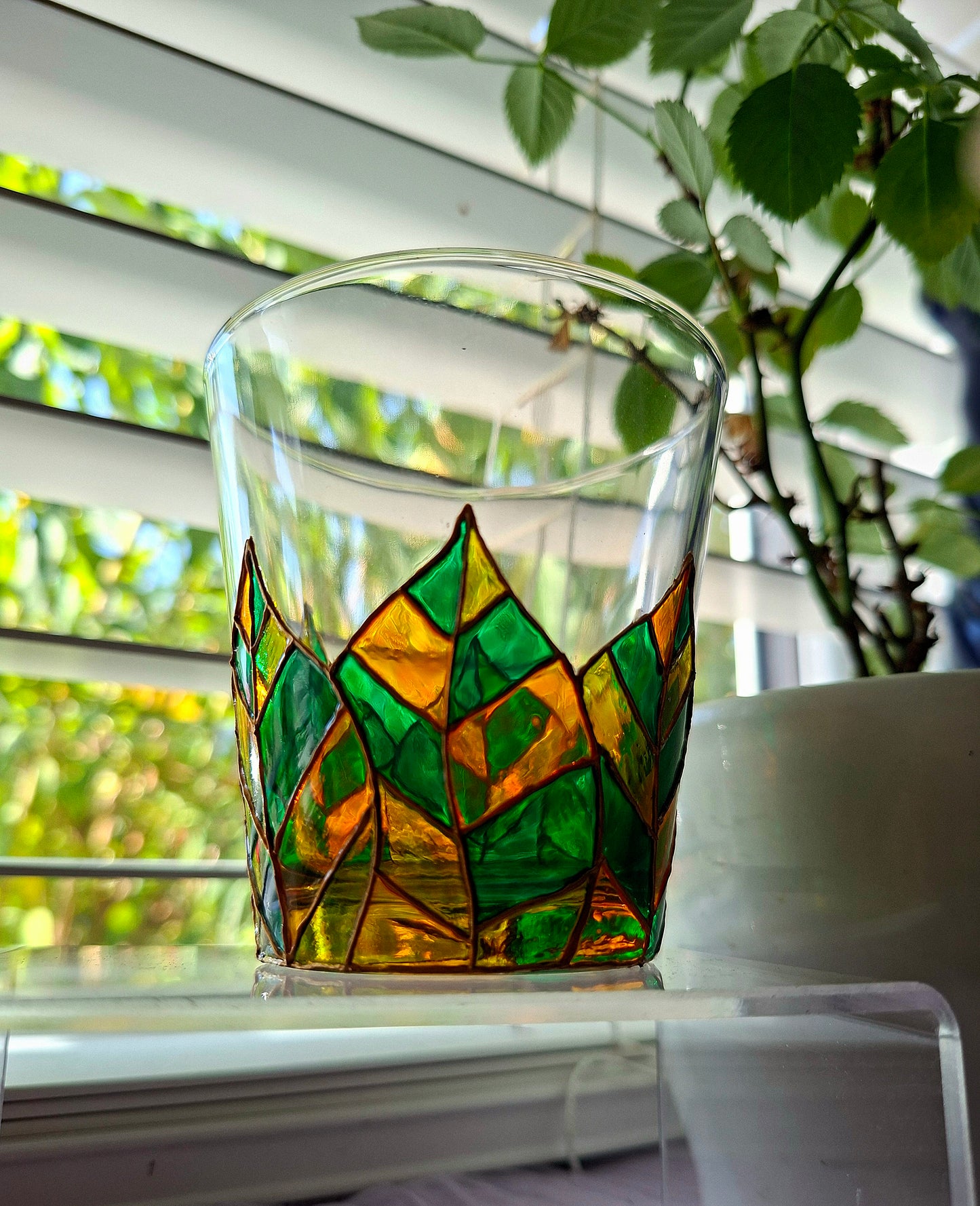 "Wrapped In Leaves" Small Tumbler Pair