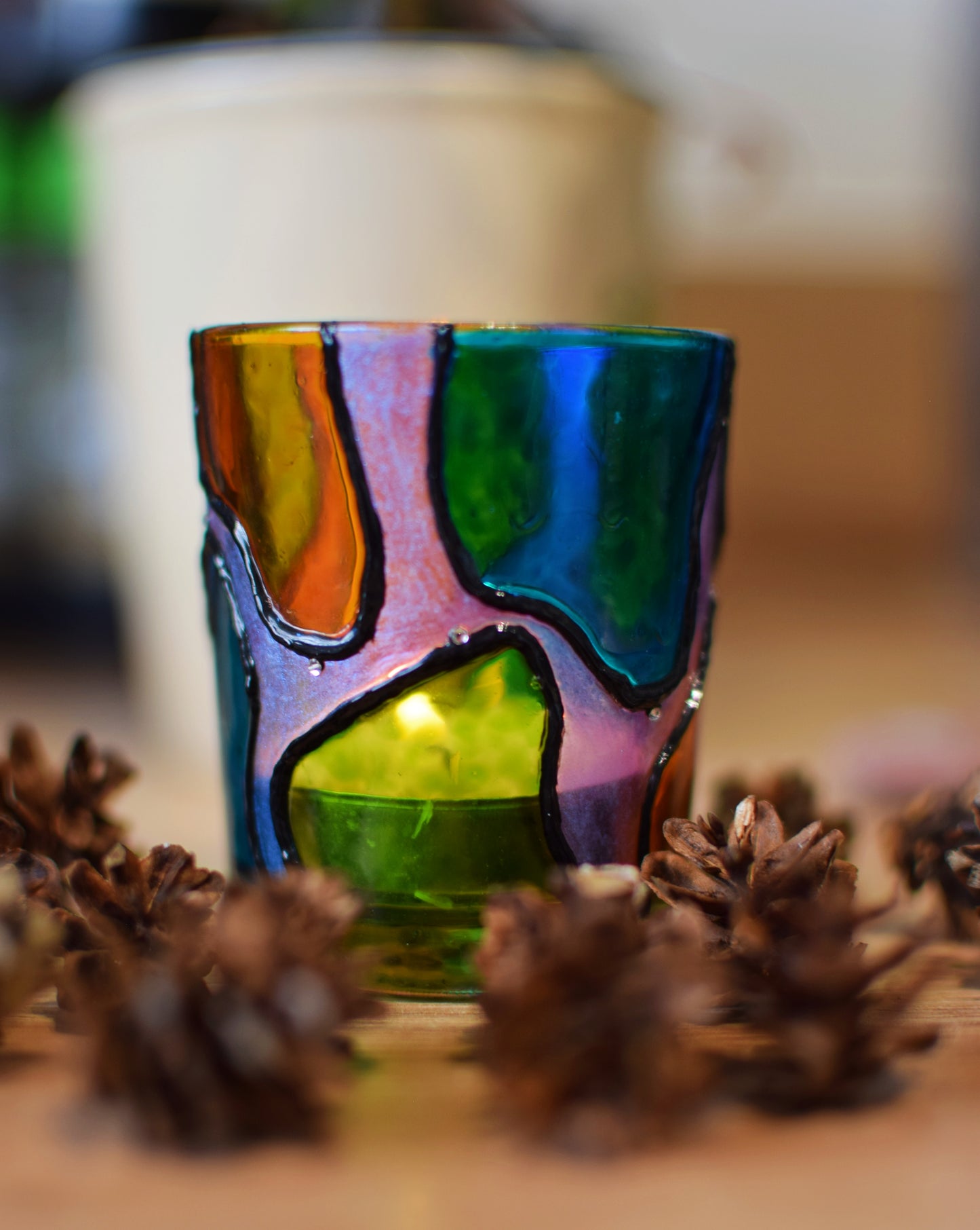 "Swanky Lava Lamp" Votive Holders