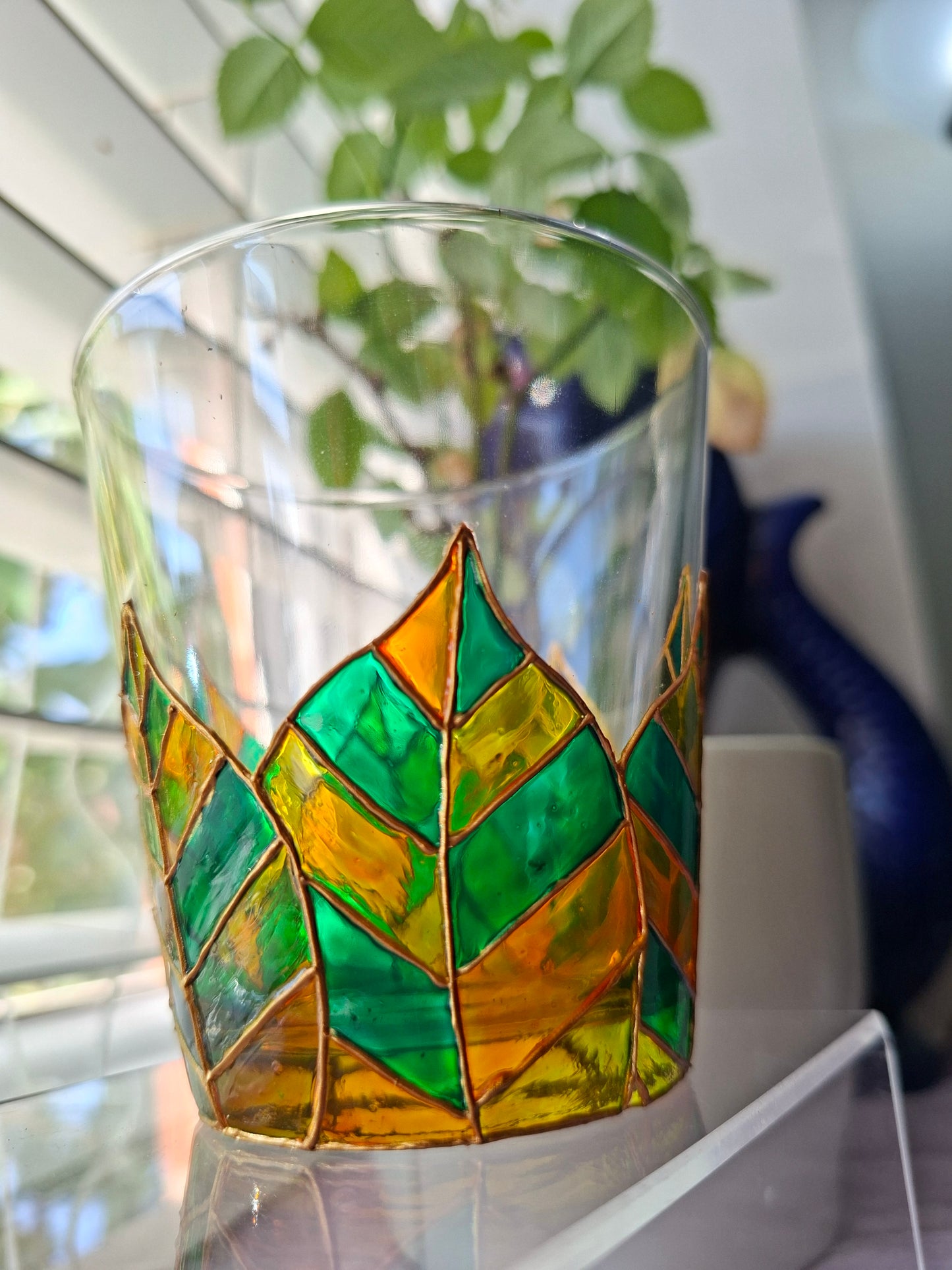 "Wrapped In Leaves" Small Tumbler Pair