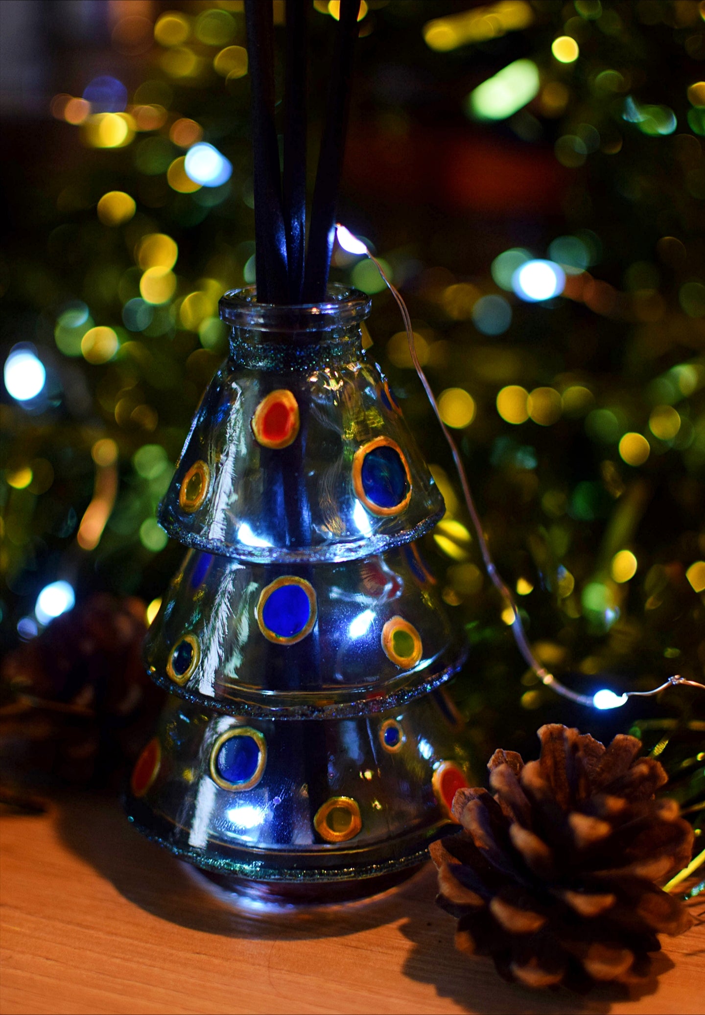 "Bubbly Baubles" Christmas Tree Bottle