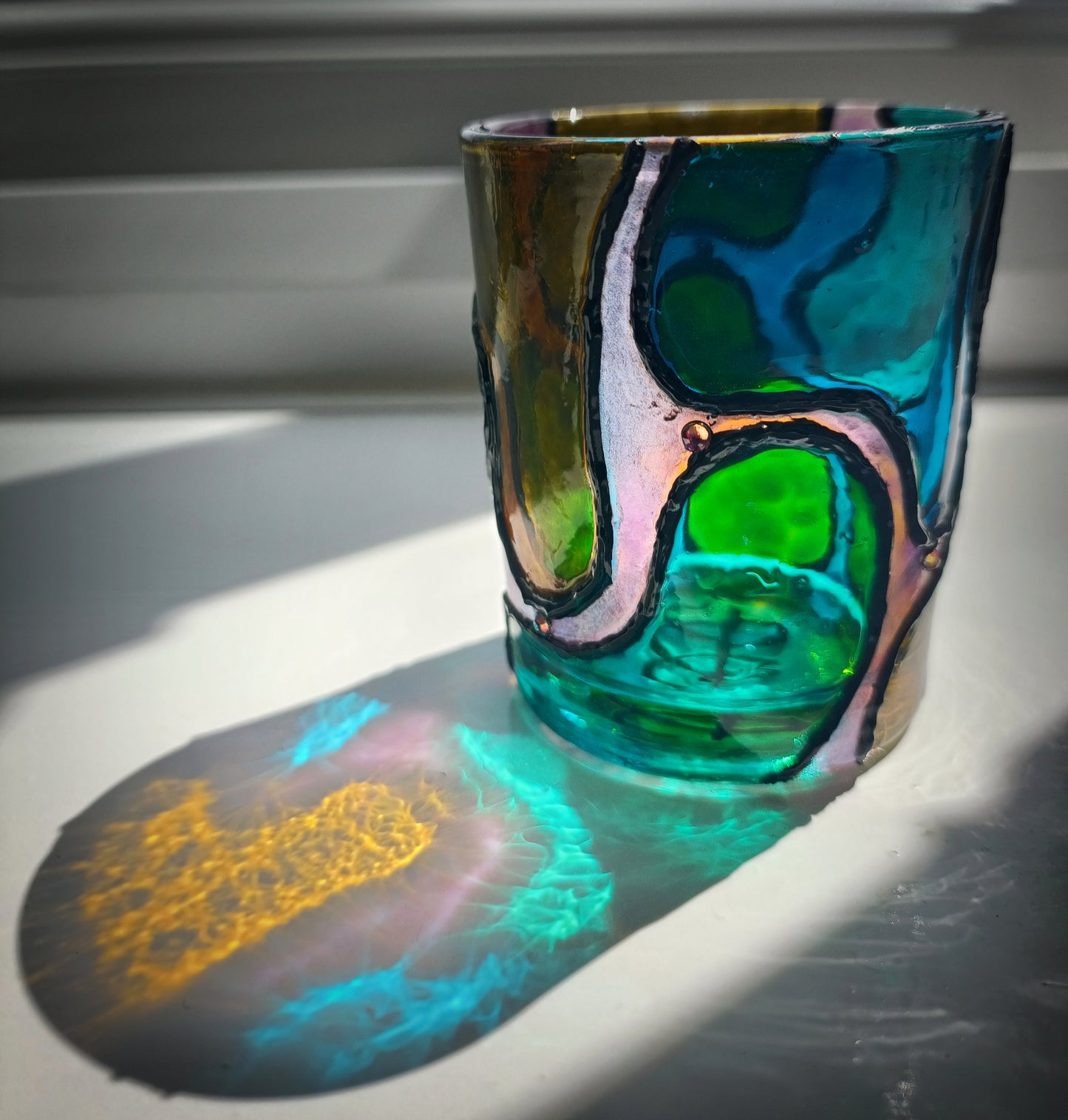 Multi-Coloured Candle Holders