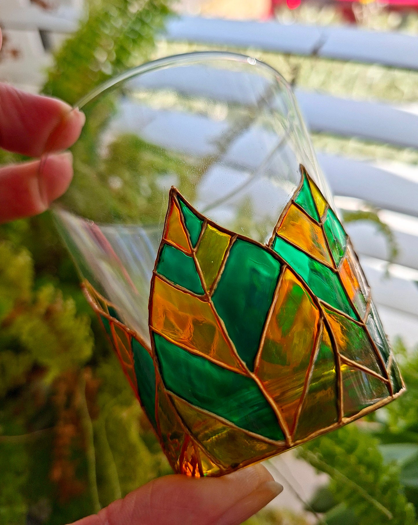 "Wrapped In Leaves" Small Tumbler Pair
