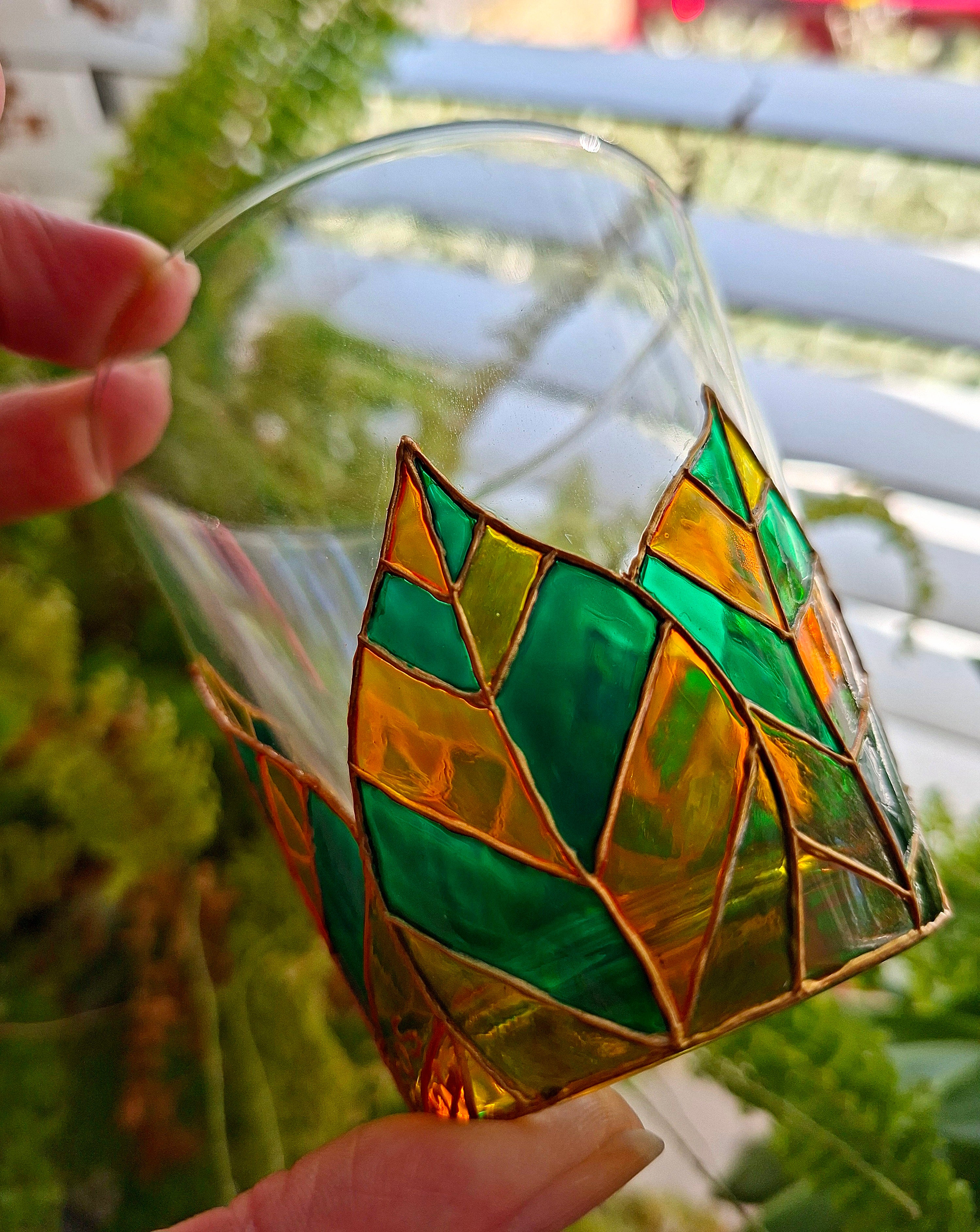 "Wrapped In Leaves" Small Tumbler Pair