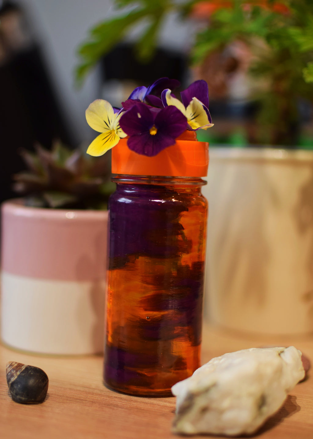 "Blended Twist of Spice" Repurposed Seasoning Jar