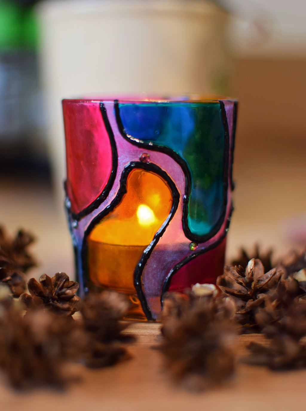"Swanky Lava Lamp" Votive Holders