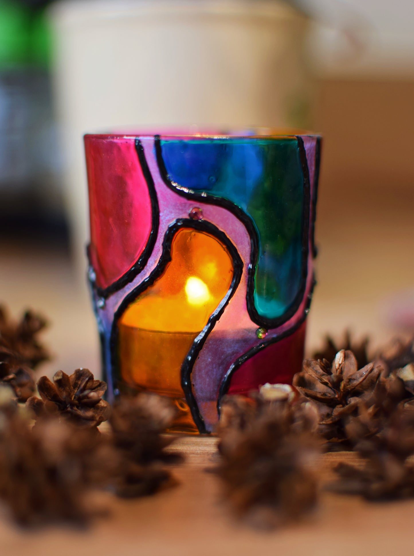 "Lava Lamp" Votive Holders