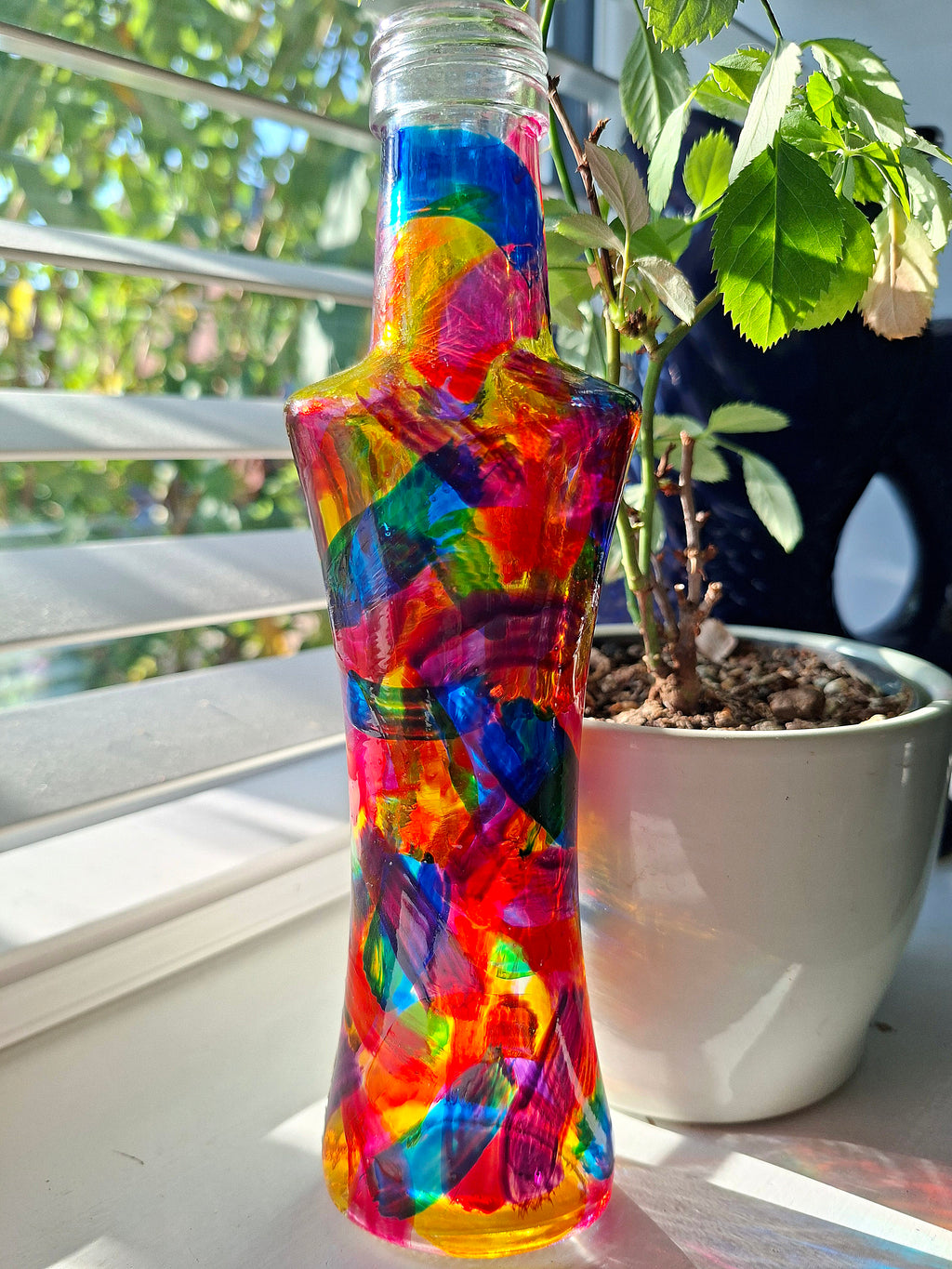 "A Stroke Of Luck" Repurposed Bottle.