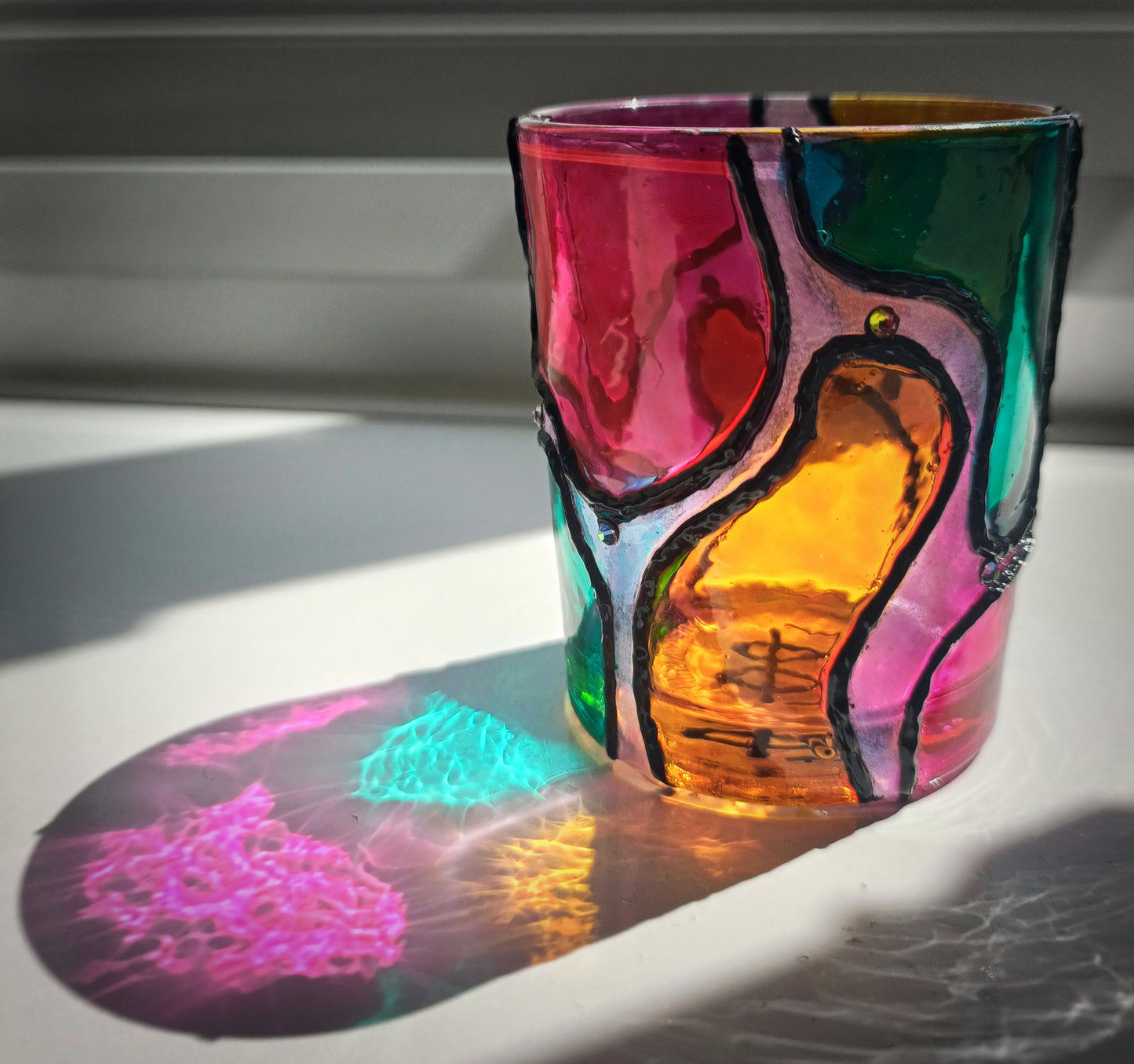 Multi-Coloured Candle Holders