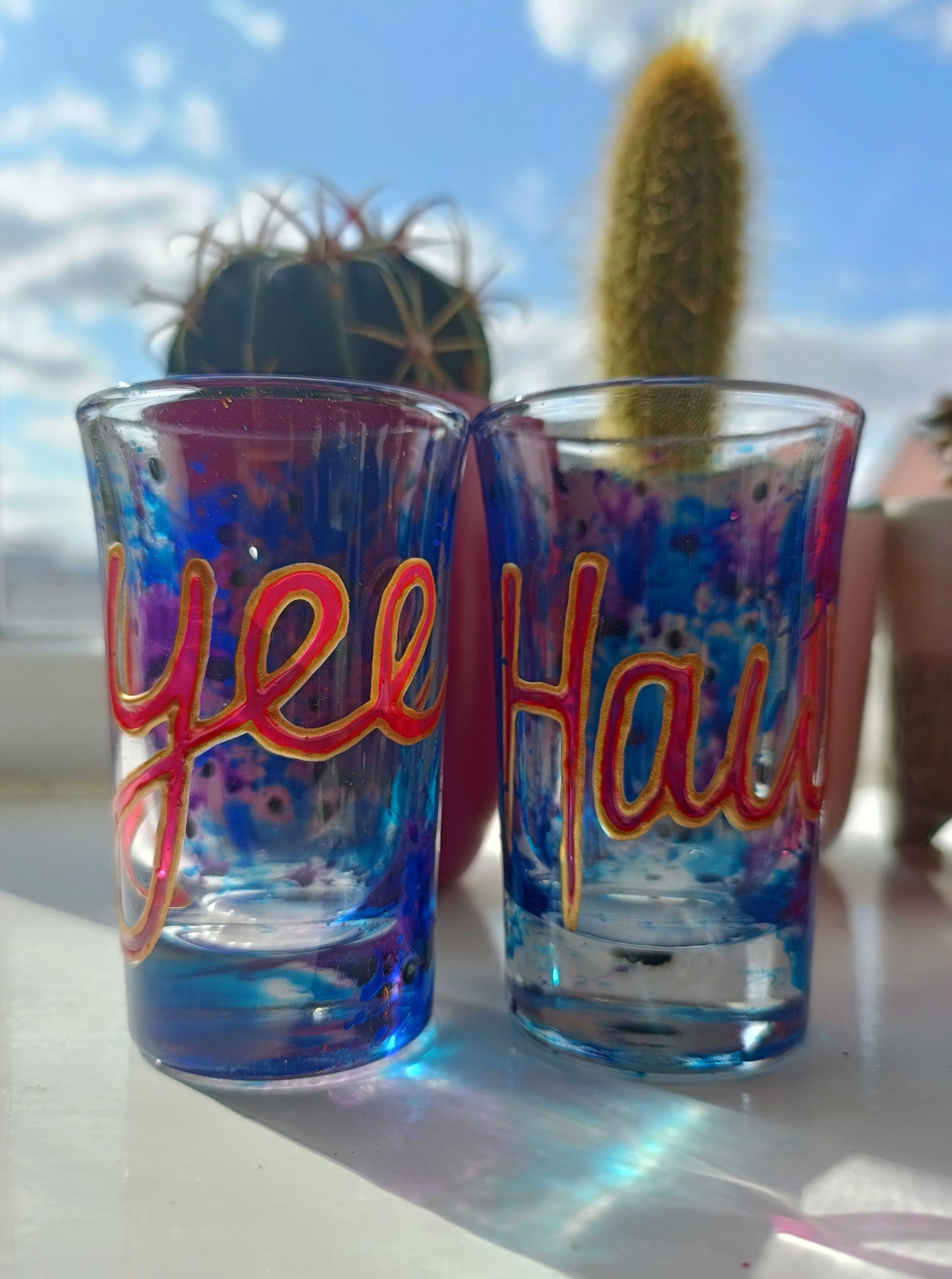 "Yee-Haw" Shot Glasses (Pair)