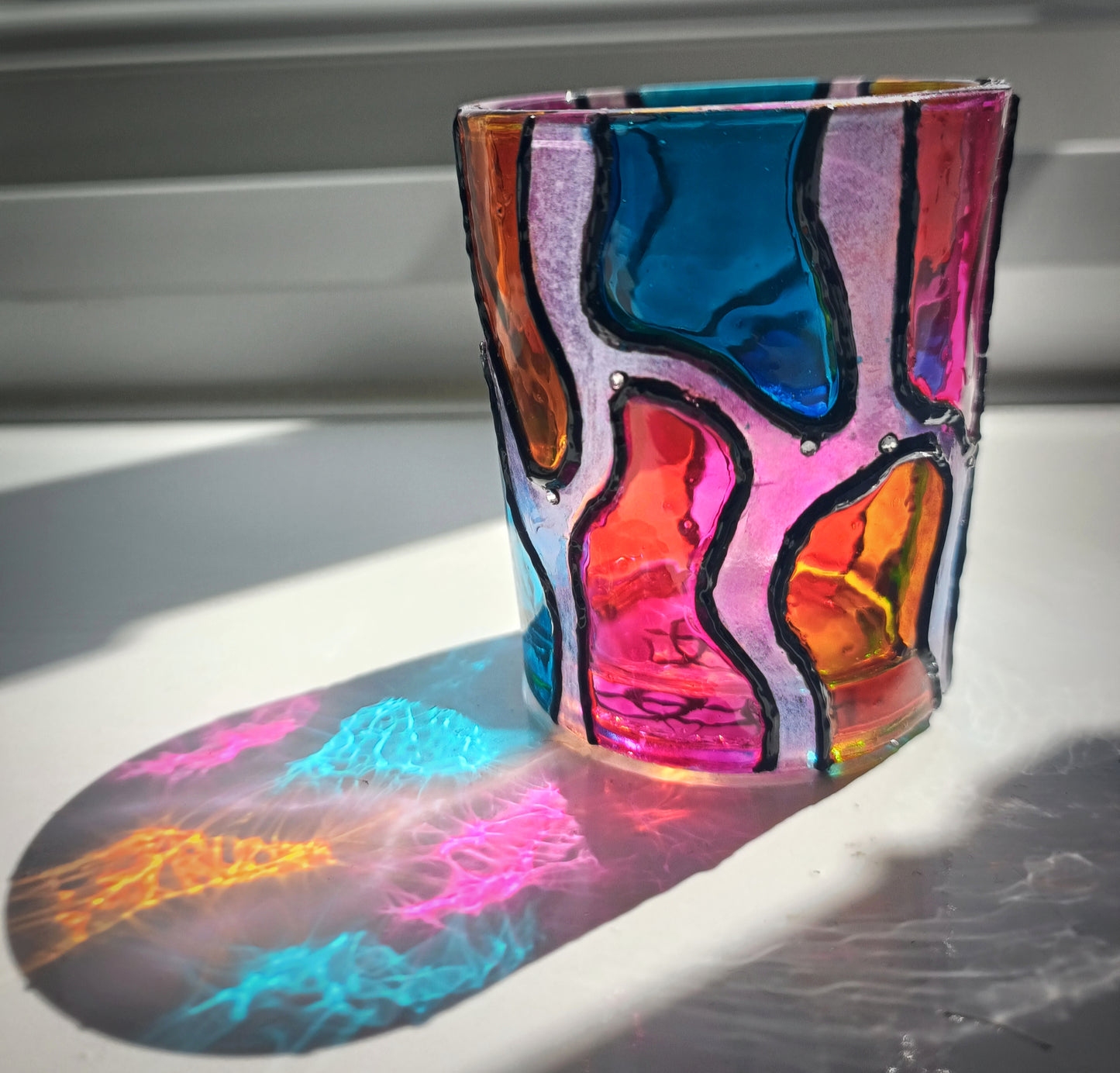 Multi-Coloured Candle Holders