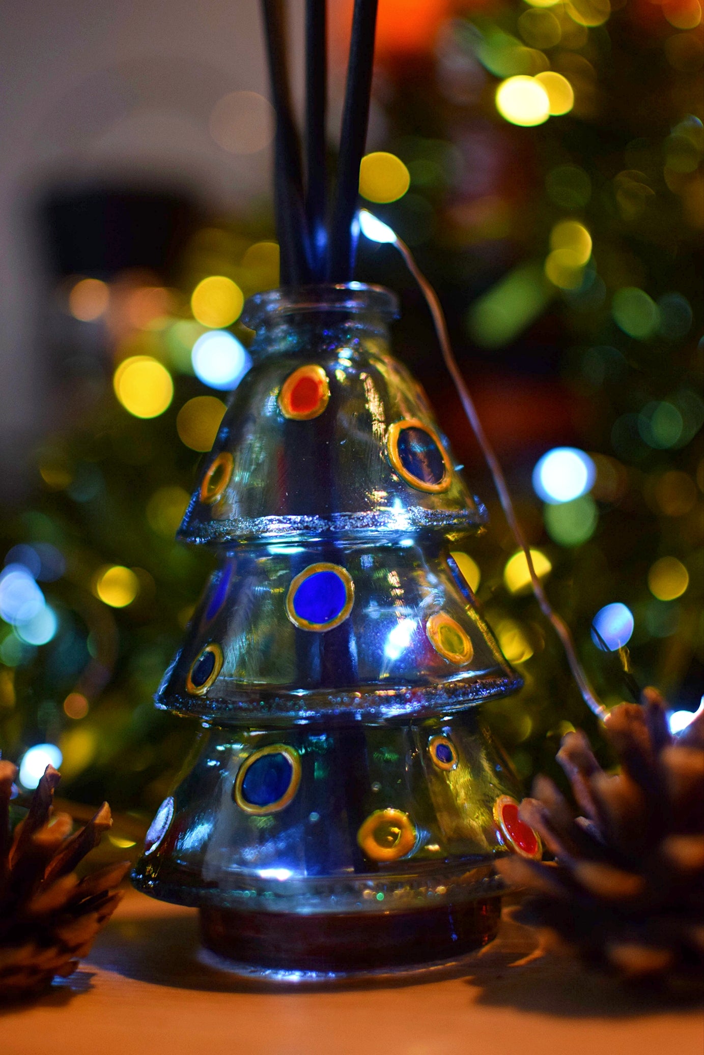 "Bubbly Baubles" Christmas Tree Bottle