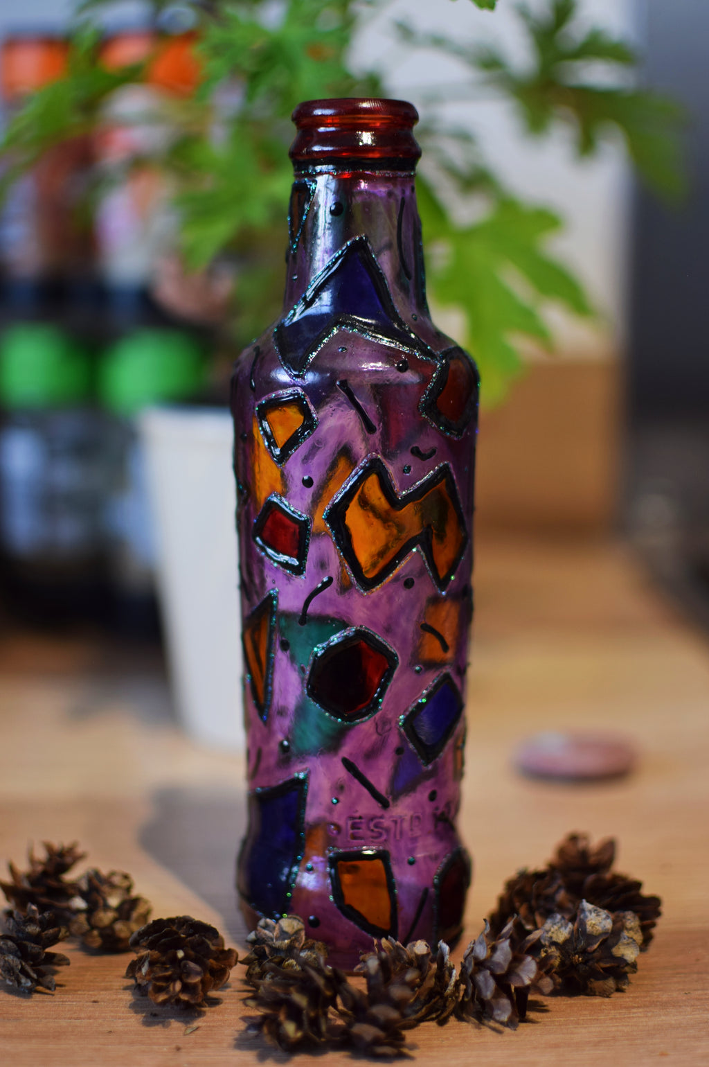 "Shards of Nostalgia" Repurposed Bottle
