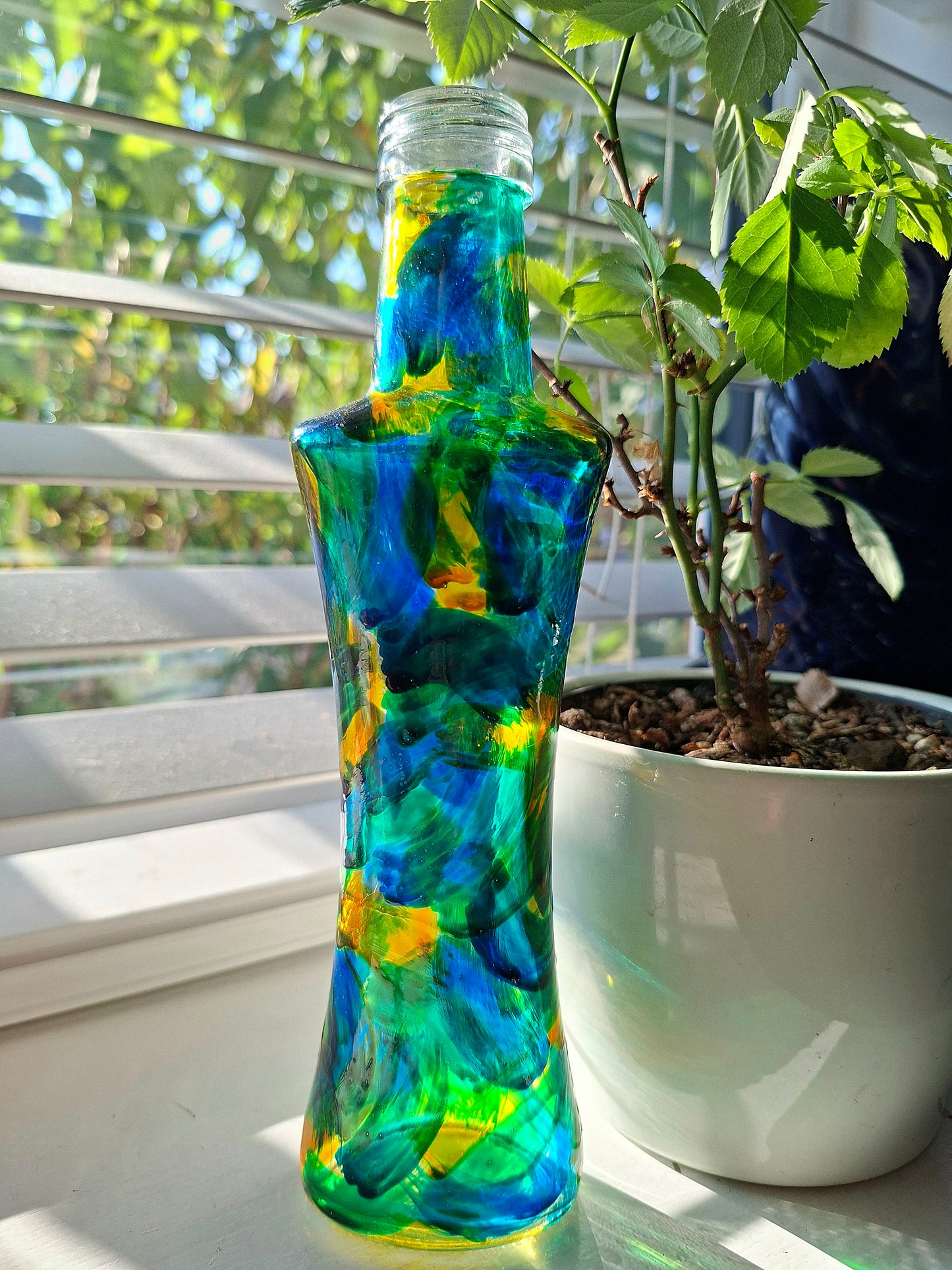 "A Stroke Of Luck" Repurposed Bottle.