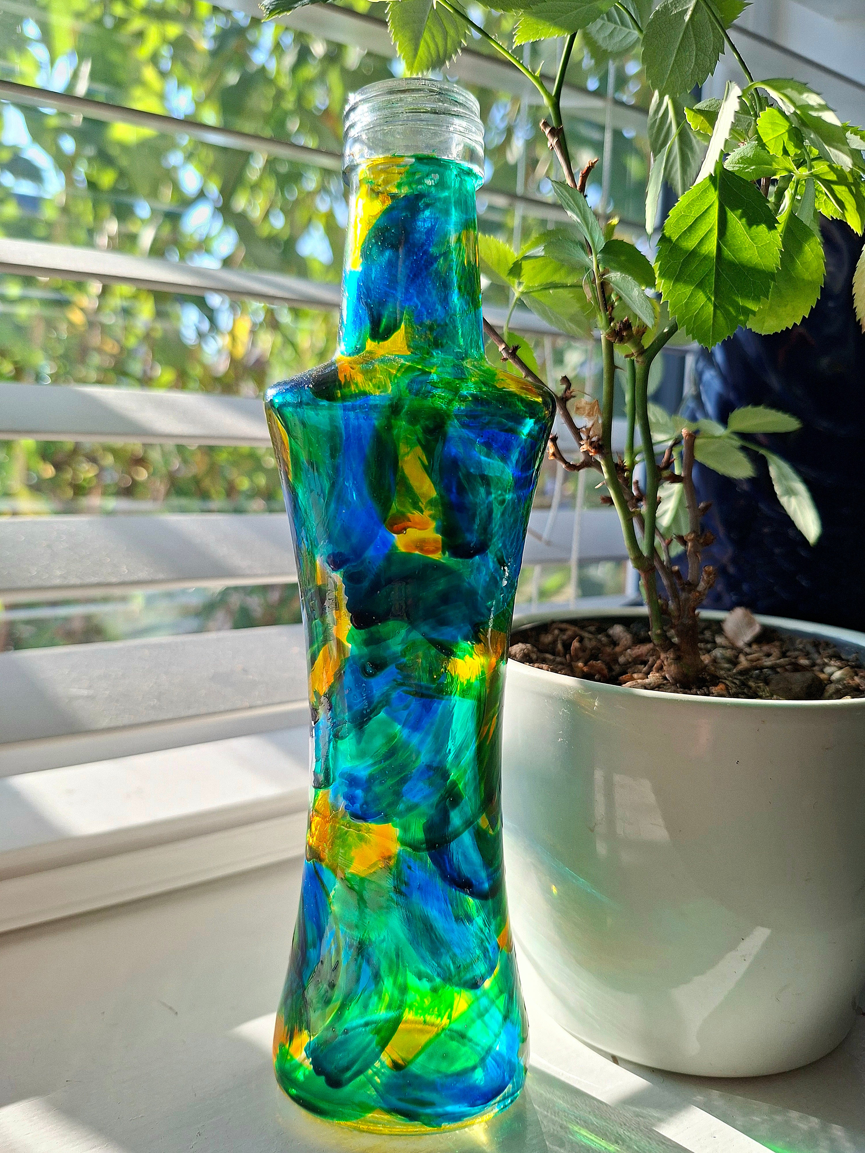 "A Stroke Of Luck" Repurposed Bottle.