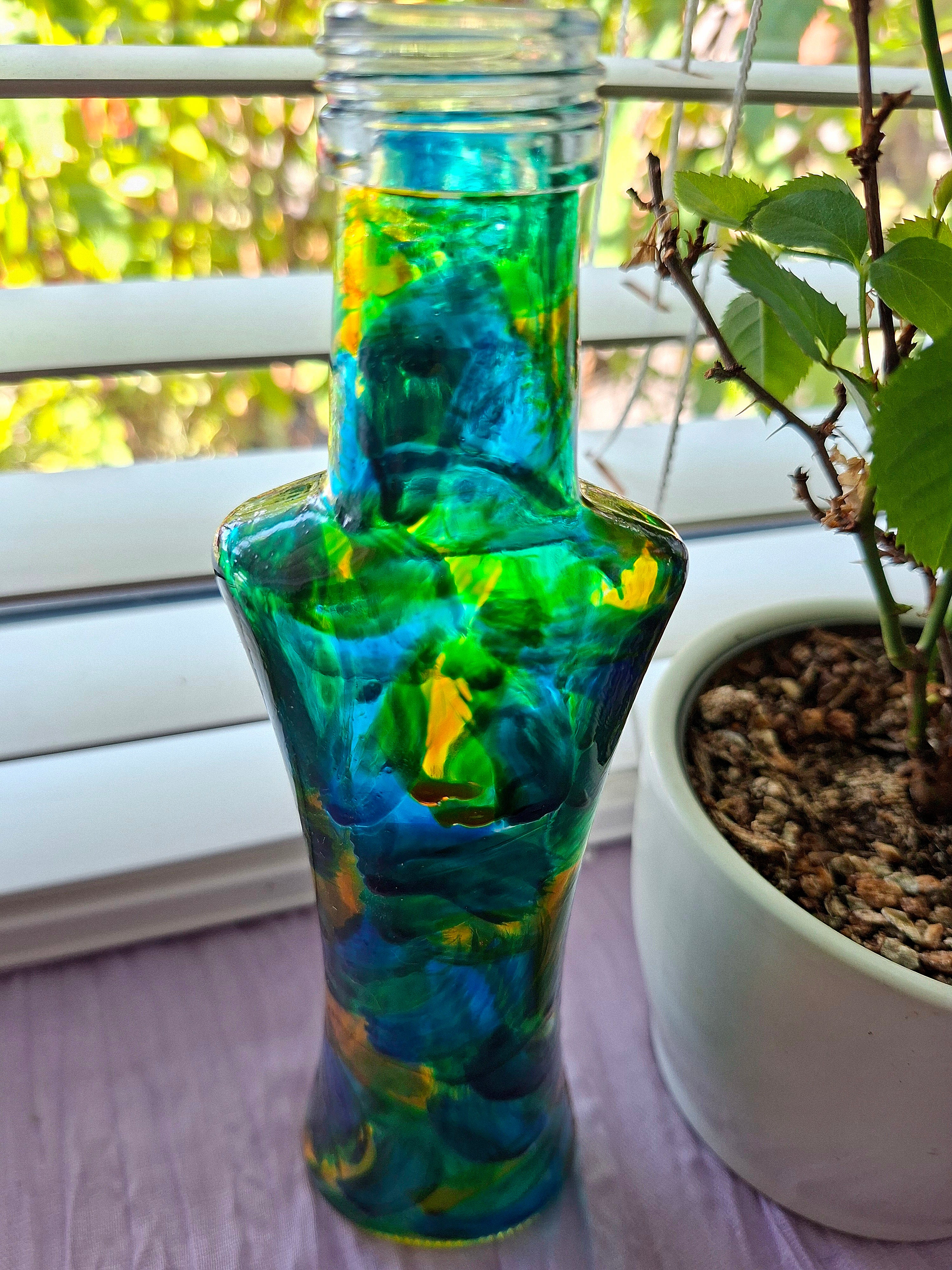 "A Stroke Of Luck" Repurposed Bottle.