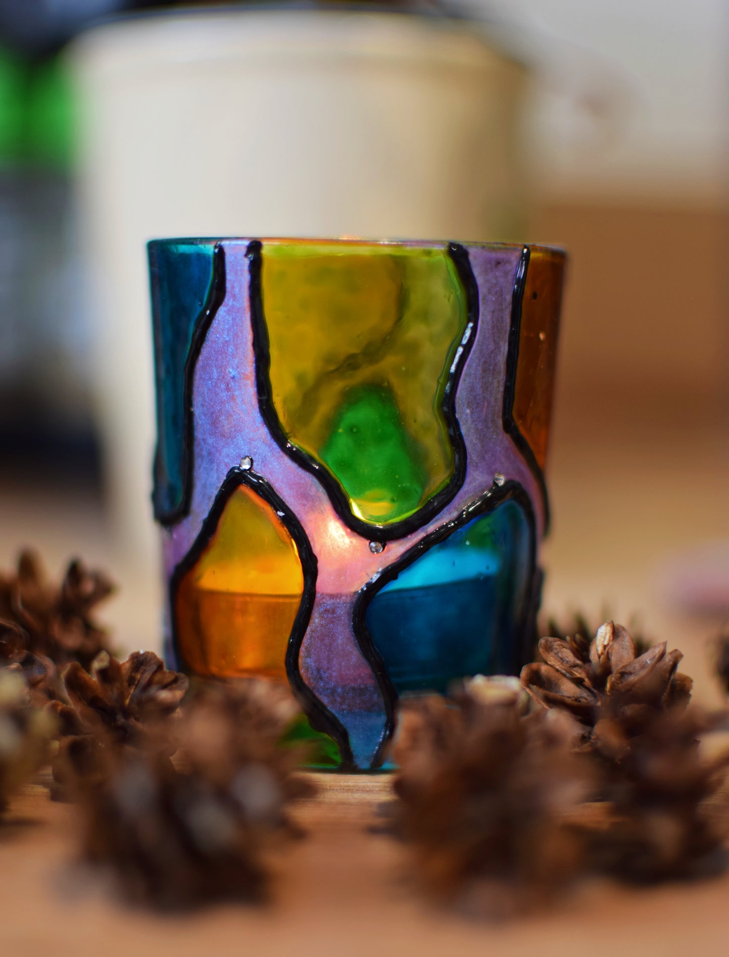 "Swanky Lava Lamp" Votive Holders